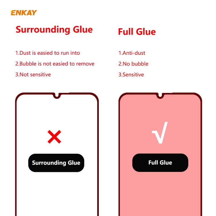 For Xiaomi Mi 10 Lite /Redmi 10X 5G 10 PCS ENKAY Hat-Prince Full Glue 0.26mm 9H 2.5D Tempered Glass Full Coverage Film -  by ENKAY | Online Shopping South Africa | PMC Jewellery