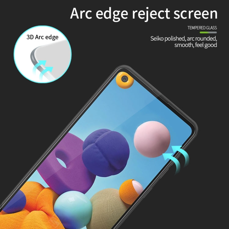 For Samsung Galaxy A21 / A21s PINWUYO 9H 3D Curved Full Screen Explosion-proof Tempered Glass Film(Black) - free shipping - PMC TechLife - Order now!