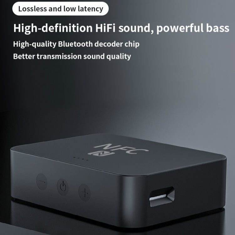 R6 NFC Bluetooth 5.0 Desktop Music Receiver Bluetooth Receiver, Support TF Card - Audio Receiver Transmitter by PMC Jewellery | Online Shopping South Africa | PMC Jewellery