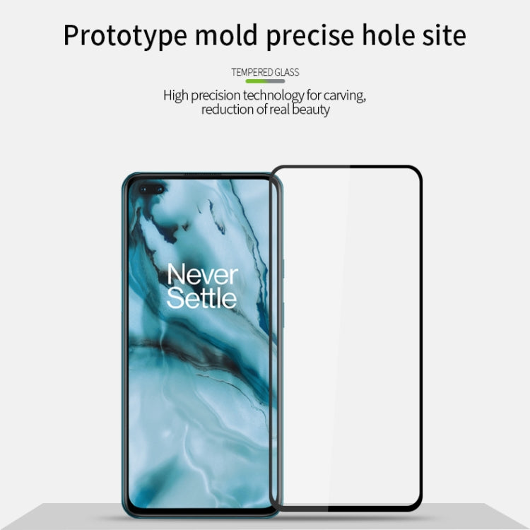 For Oneplus Nord PINWUYO 9H 2.5D Full Screen Tempered Glass Film(Black) - OnePlus Tempered Glass by PINWUYO | Online Shopping South Africa | PMC TechLife | Buy Now Pay Later Mobicred