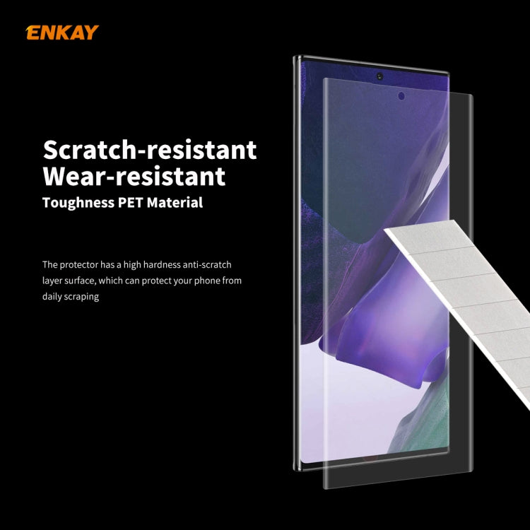 For Samsung Galaxy Note 20 Ultra 2 PCS ENKAY Hat-Prince 3D Full Screen PET Curved Hot Bending HD Screen Protector Soft Film(Transparent) - For Samsung by ENKAY | Online Shopping South Africa | PMC TechLife | Buy Now Pay Later Mobicred