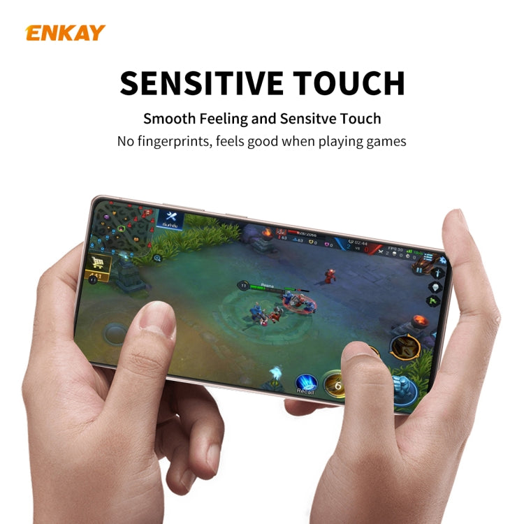 For Samsung Galaxy Note20 2pcs ENKAY Full Glue 0.2mm 9H 2.5D Tempered Glass Full Film, Support Fingerprint Unlock - Galaxy Tempered Glass by ENKAY | Online Shopping South Africa | PMC TechLife | Buy Now Pay Later Mobicred