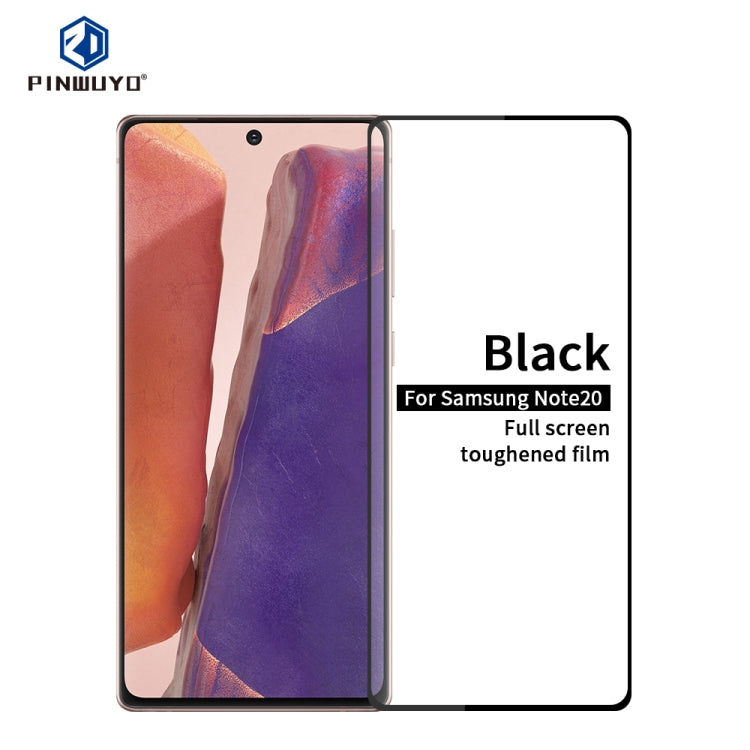 For Samsung Galaxy Note20 PINWUYO 9H 2.5D Full Screen Tempered Glass Film（Ultrasonic fingerprint unlock）(Black) - Galaxy Note20 Cases by PINWUYO | Online Shopping South Africa | PMC TechLife | Buy Now Pay Later Mobicred