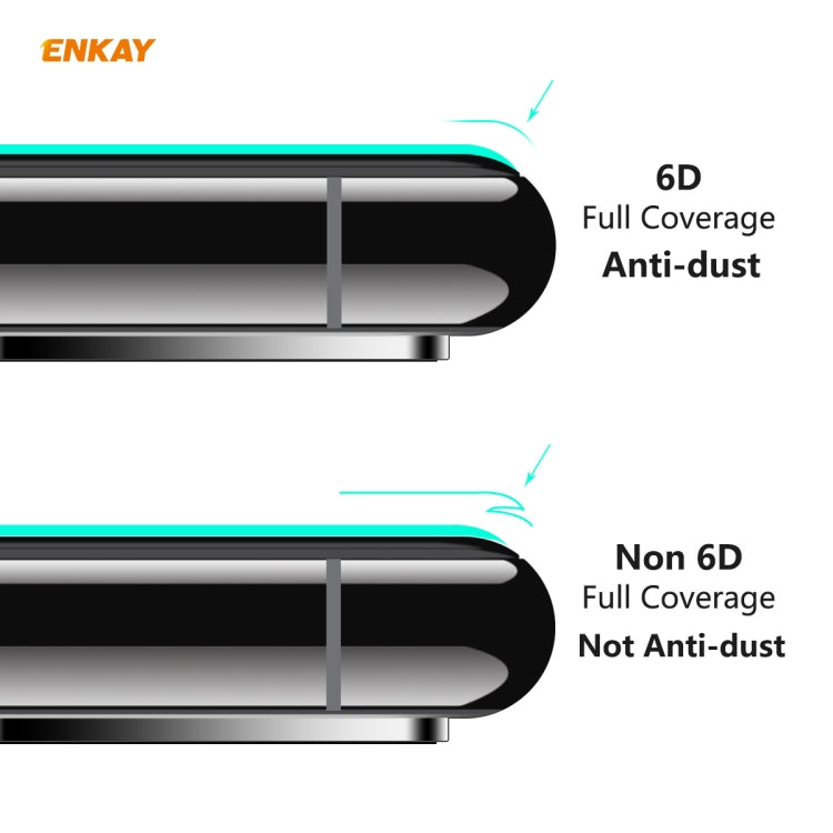 For Samsung Galaxy A71 2 PCS ENKAY Hat-Prince 0.26mm 9H 6D Curved Full Screen Eye Protection Green Film Tempered Glass Protector - Galaxy Tempered Glass by ENKAY | Online Shopping South Africa | PMC TechLife | Buy Now Pay Later Mobicred