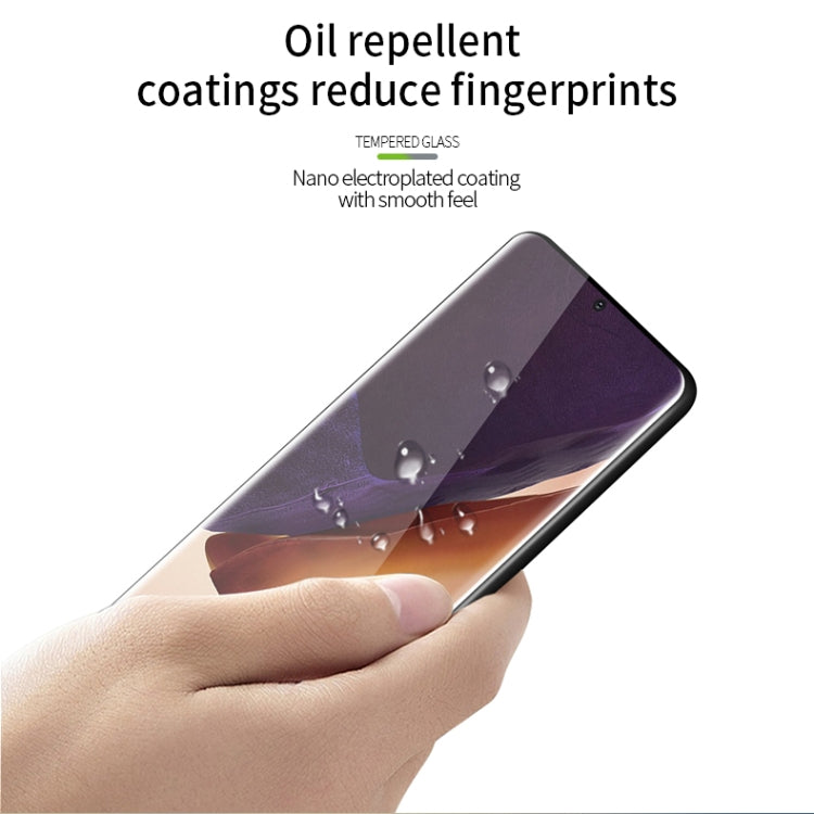 For Samsung Galaxy Note20 Ultra PINWUYO 9H 3D Hot Bending Tempered Glass Film（Ultrasonic fingerprint unlock）(Black) - Galaxy Tempered Glass by PINWUYO | Online Shopping South Africa | PMC TechLife | Buy Now Pay Later Mobicred