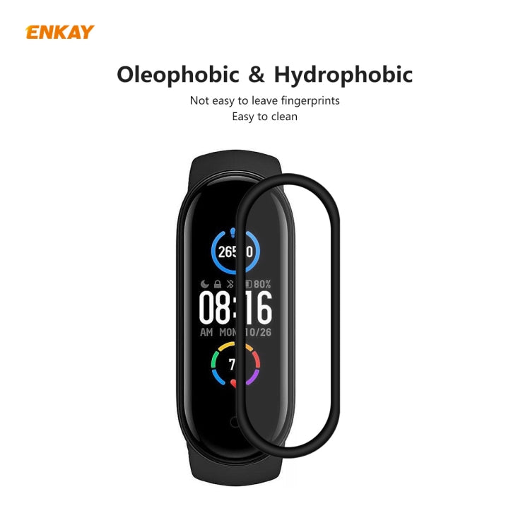 2 PCS For Xiaomi Mi Band 5 ENKAY Hat-Prince 3D Full Screen Soft PC Edge + PMMA HD Screen Protector Film - Screen Protector by ENKAY | Online Shopping South Africa | PMC TechLife | Buy Now Pay Later Mobicred