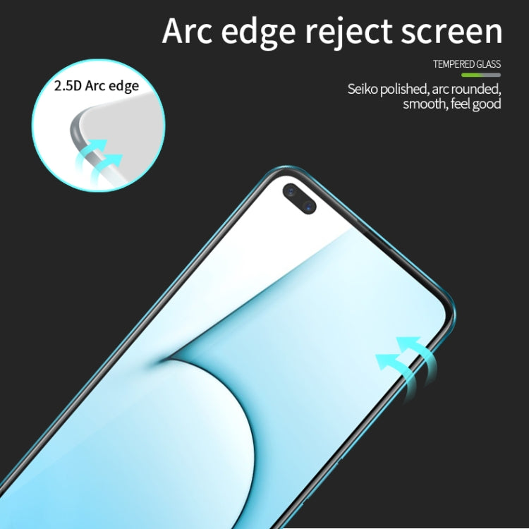 For OPPO Realme X50 PINWUYO 9H 2.5D Full Screen Tempered Glass Film(Black) - free shipping - PMC TechLife - Order now!