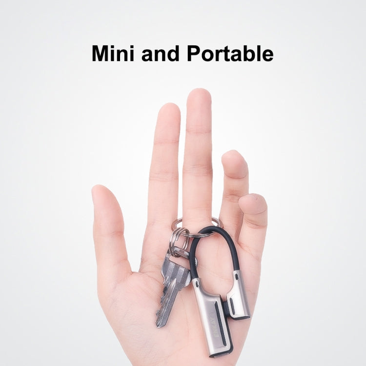 ENKAY ENK-AT103 8 Pin to 3.5mm Audio ��� 8 Pin Charging Interfaces Converter Zinc Alloy Adapter(Silver) - Cable & Splitter by ENKAY | Online Shopping South Africa | PMC TechLife | Buy Now Pay Later Mobicred