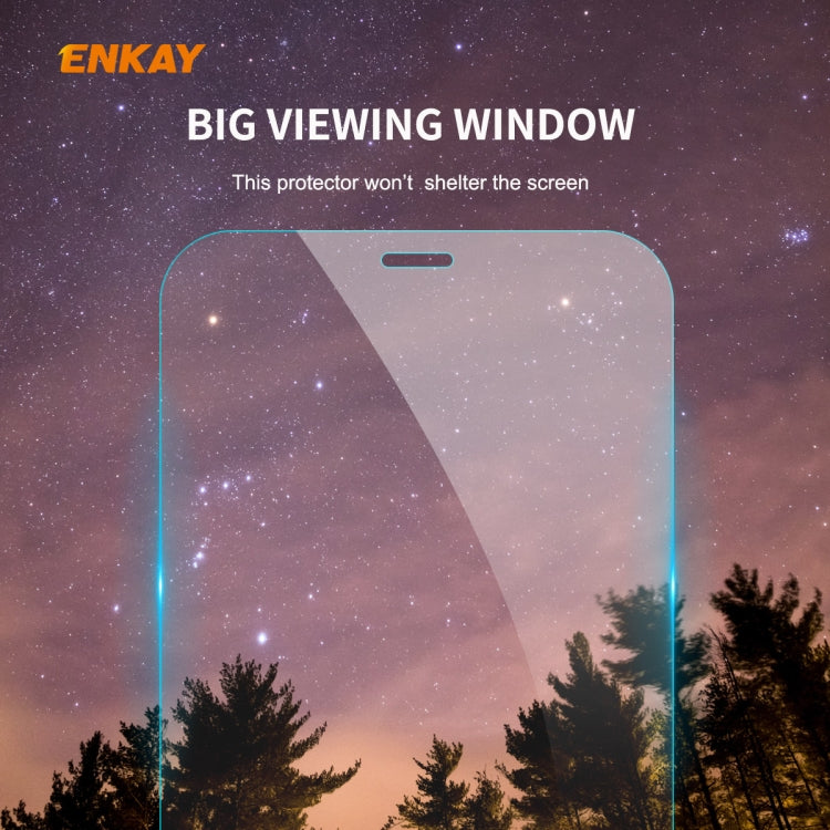 For iPhone 12 / 12 Pro 10pcs ENKAY Hat-Prince 0.26mm 9H 2.5D Curved Edge Explosion-proof Tempered Glass Film - free shipping - PMC TechLife - Order now!