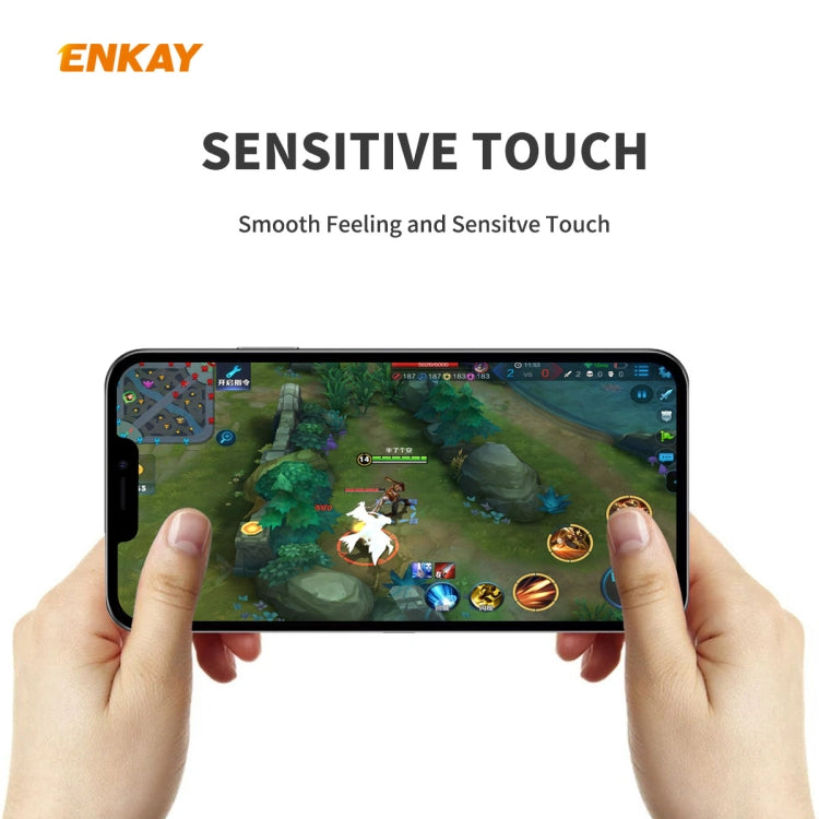 For iPhone 12 / 12 Pro 10pcs ENKAY Hat-Prince 0.26mm 9H 2.5D Curved Edge Explosion-proof Tempered Glass Film - free shipping - PMC TechLife - Order now!