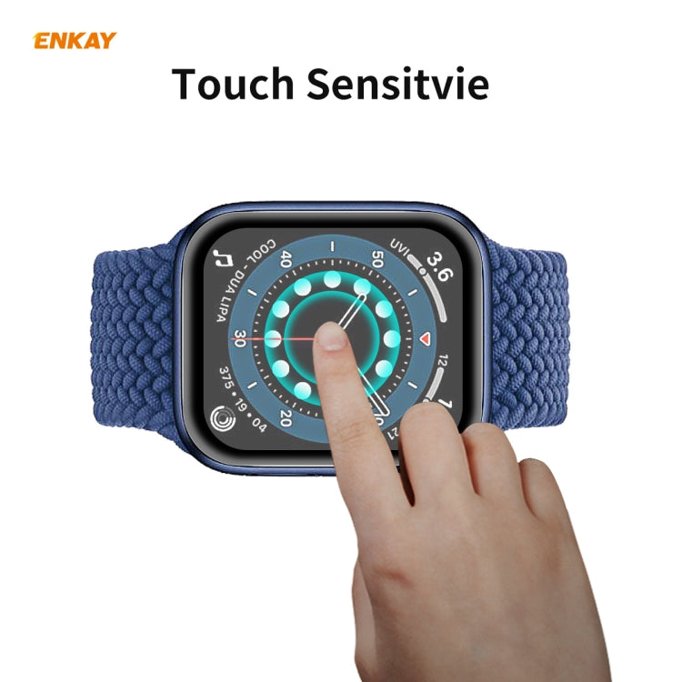 For Apple Watch 6/5/4/SE 40mm 10 PCS ENKAY Hat-Prince 0.2mm 9H Surface Hardness 3D Explosion-proof Aluminum Alloy Edge Full Screen Tempered Glass Screen Film - free shipping - PMC TechLife - Order now!