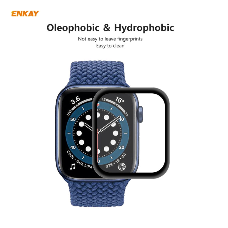 5 PCS For Apple Watch Series 6/5/4/SE 44mm ENKAY Hat-Prince 3D Full Screen PET Curved Hot Bending HD Screen Protector Film(Black) - Watch Cases by ENKAY | Online Shopping South Africa | PMC TechLife | Buy Now Pay Later Mobicred