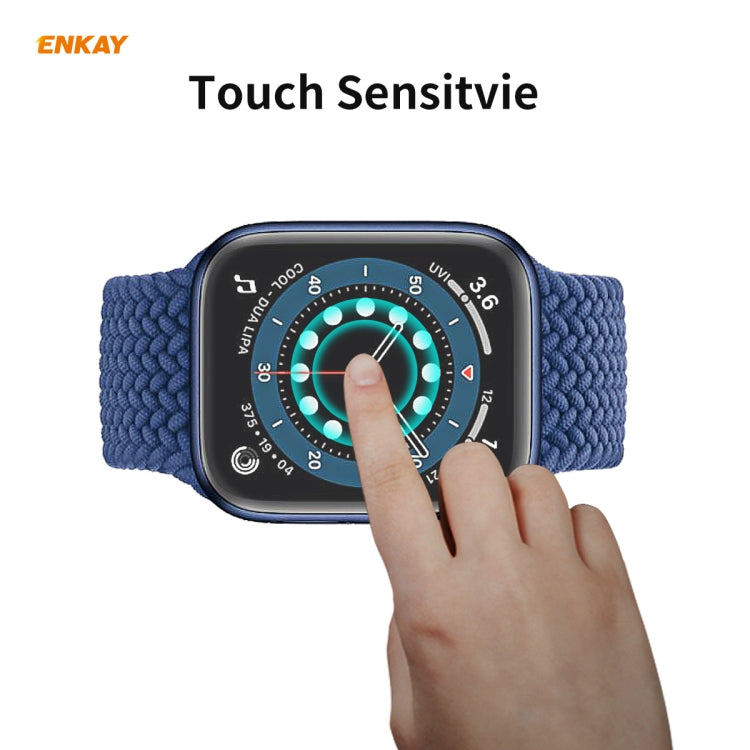 5 PCS For Apple Watch Series 6/5/4/SE 44mm ENKAY Hat-Prince 3D Full Screen PET Curved Hot Bending HD Screen Protector Film(Transparent) - Watch Cases by ENKAY | Online Shopping South Africa | PMC TechLife | Buy Now Pay Later Mobicred