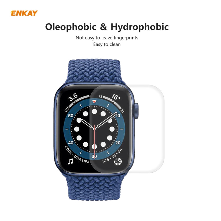 10 PCS For Apple Watch Series 6/5/4/SE 44mm ENKAY Hat-Prince 3D Full Screen PET Curved Hot Bending HD Screen Protector Film(Transparent) - Watch Cases by ENKAY | Online Shopping South Africa | PMC TechLife | Buy Now Pay Later Mobicred