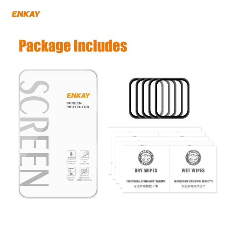 For Apple Watch 6/5/4/SE 40mm 5 PCS ENKAY Hat-Prince 3D Full Screen Soft PC Edge + PMMA HD Screen Protector Film - free shipping - PMC TechLife - Order now!