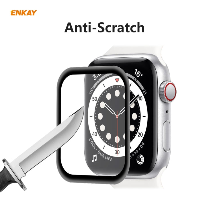 For Apple Watch 6/5/4/SE 40mm 10 PCS ENKAY Hat-Prince 3D Full Screen Soft PC Edge + PMMA HD Screen Protector Film - Watch Cases by ENKAY | Online Shopping South Africa | PMC TechLife | Buy Now Pay Later Mobicred