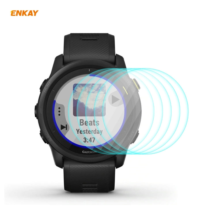 5 PCS Compatible with Garmin Compatible witherunner 745 ENKAY Hat-Prince 0.2mm 9H 2.15D Curved Edge Tempered Glass Film - free shipping - PMC TechLife - Order now!