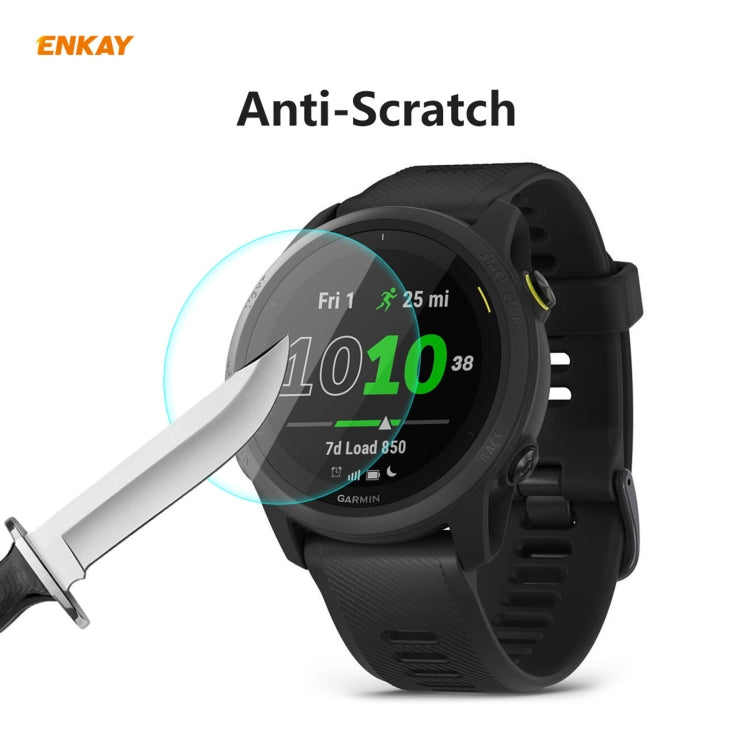 5 PCS Compatible with Garmin Compatible witherunner 745 ENKAY Hat-Prince 0.2mm 9H 2.15D Curved Edge Tempered Glass Film - free shipping - PMC TechLife - Order now!