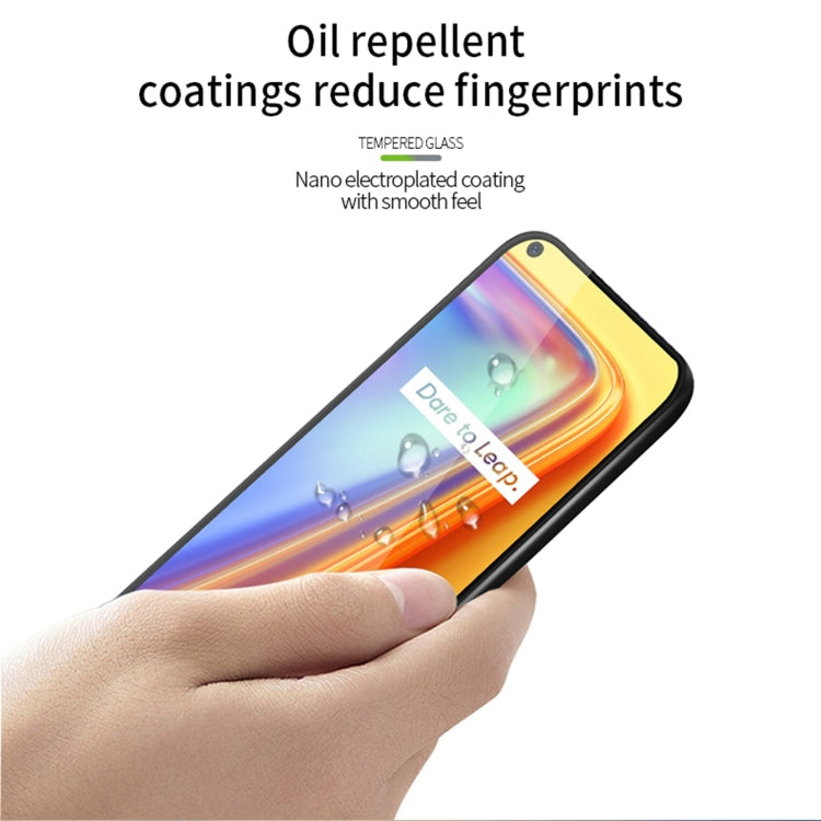 For OPPO Realme 7 PINWUYO 9H 3D Curved Full Screen Explosion-proof Tempered Glass Film(Black) - Realme Tempered Glass by PINWUYO | Online Shopping South Africa | PMC TechLife | Buy Now Pay Later Mobicred