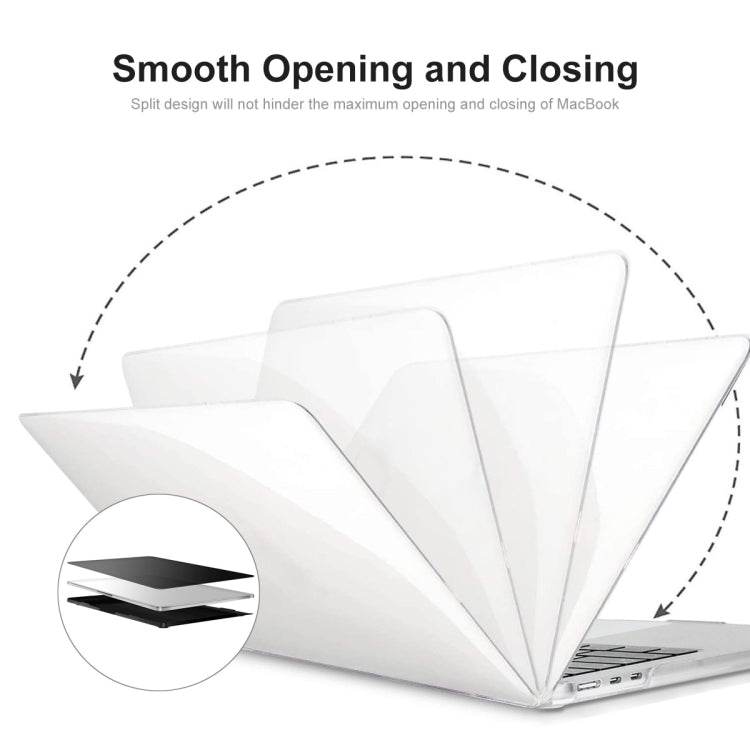 For MacBook Air 13.6 2022/2024 A2681 M2 / A3113 M3 US Version ENKAY 3 in 1 Crystal Laptop Case with TPU Keyboard Film / Anti-dust Plugs(Black) - free shipping - PMC TechLife - Order now!