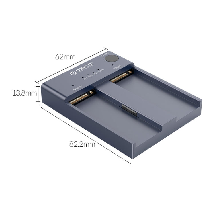 ORICO M2P2-C3-C NVME M.2 SSD Duplicator - HDD Enclosure by ORICO | Online Shopping South Africa | PMC TechLife