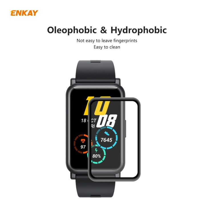 5 PCS For Huawei Honor Watch ES ENKAY Hat-Prince 3D Full Screen Soft PC Edge + PMMA HD Screen Protector Film - Screen Protector by ENKAY | Online Shopping South Africa | PMC TechLife | Buy Now Pay Later Mobicred