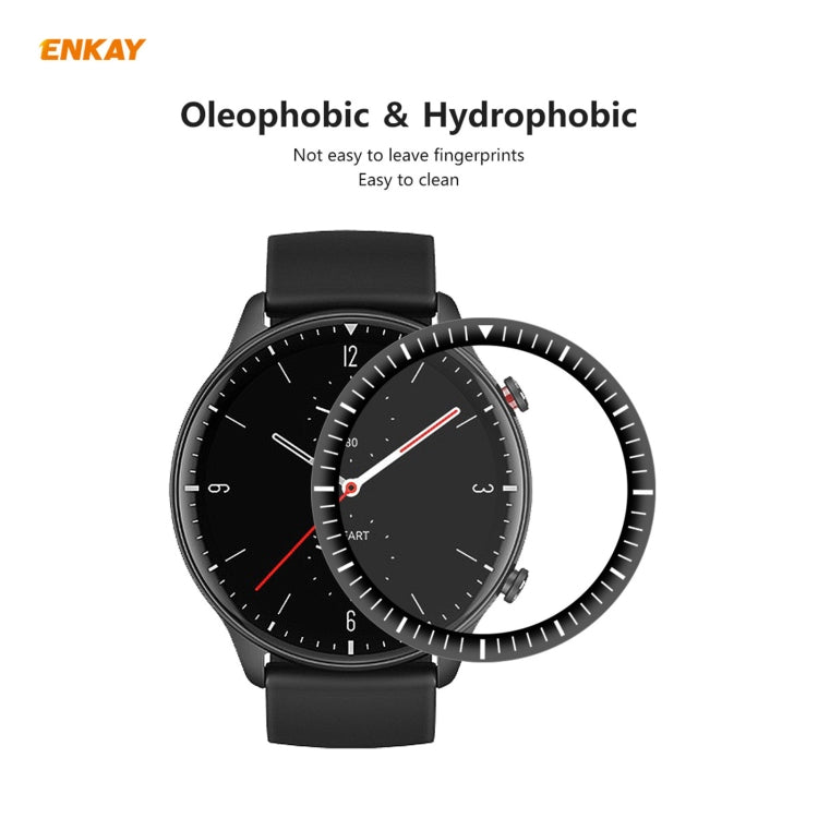 2 PCS For Amazfit GTR 2 ENKAY Hat-Prince 3D Full Screen Soft PC Edge + PMMA HD Screen Protector Film - Screen Protector by ENKAY | Online Shopping South Africa | PMC TechLife | Buy Now Pay Later Mobicred