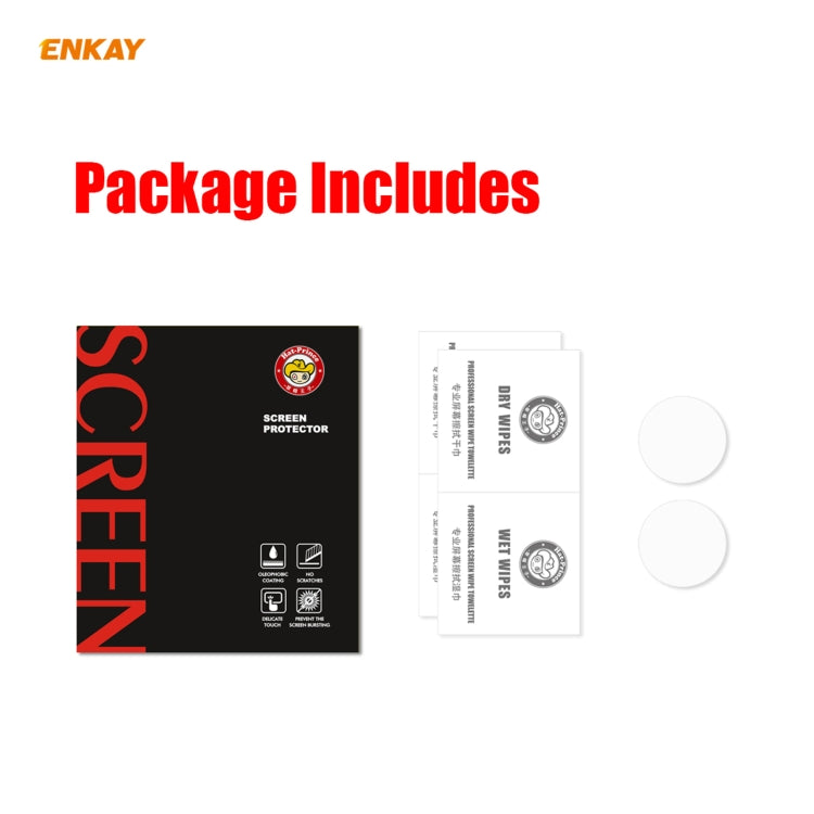 For Samsung Galaxy Watch3 41mm 2 PCS ENKAY Hat-Prince Clear HD PET Screen Protector Film - Screen Protector by ENKAY | Online Shopping South Africa | PMC TechLife | Buy Now Pay Later Mobicred