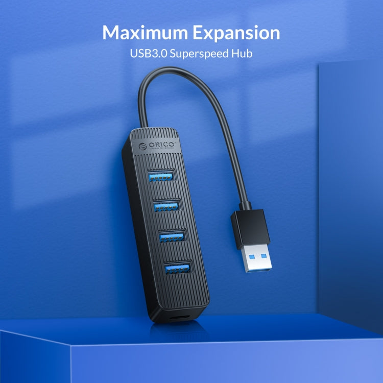 ORICO TWU3-7A-BK 7-Port USB 3.0 HUB - USB 3.0 HUB by ORICO | Online Shopping South Africa | PMC TechLife | Buy Now Pay Later Mobicred