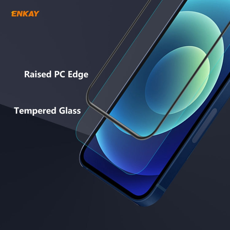 For iPhone 12 Pro Max 2pcs ENKAY Hat-Prince Anti-drop Full Glue Tempered Glass Full Screen Film Anti-fall Protector - iPhone 12 Pro Max Tempered Glass by ENKAY | Online Shopping South Africa | PMC TechLife | Buy Now Pay Later Mobicred