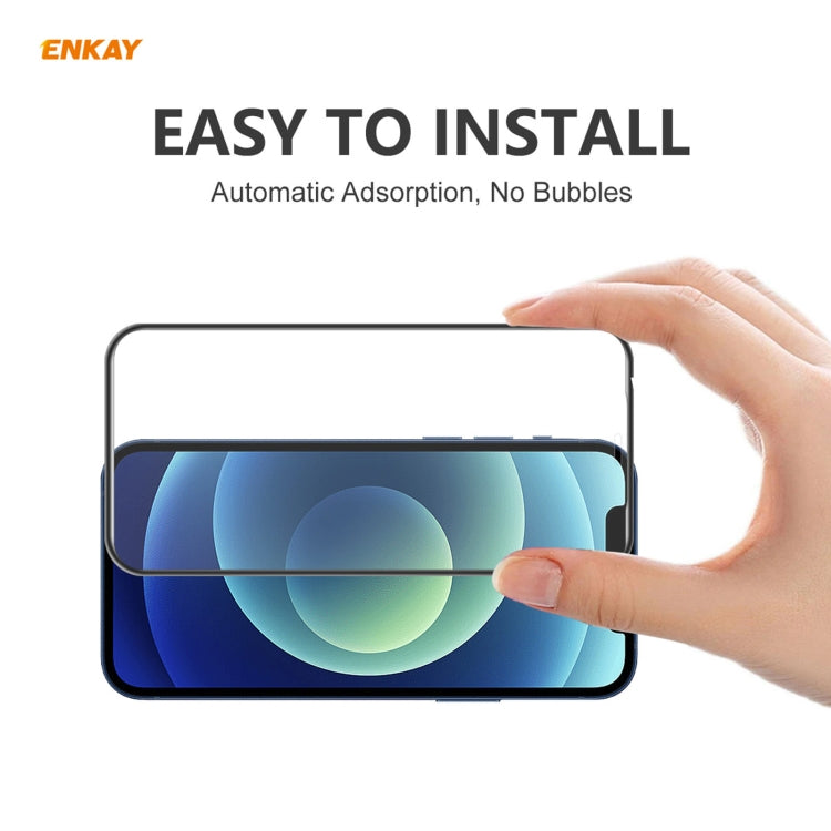 For iPhone 12 Pro Max 2pcs ENKAY Hat-Prince Anti-drop Full Glue Tempered Glass Full Screen Film Anti-fall Protector - iPhone 12 Pro Max Tempered Glass by ENKAY | Online Shopping South Africa | PMC TechLife | Buy Now Pay Later Mobicred