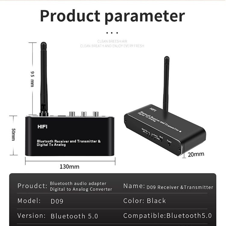 ZS-SGD09 3 in 1 Digital to Analog Bluetooth 5.0 Receiver & Transmitter - Adapter by PMC TechLife | Online Shopping South Africa | PMC TechLife | Buy Now Pay Later Mobicred