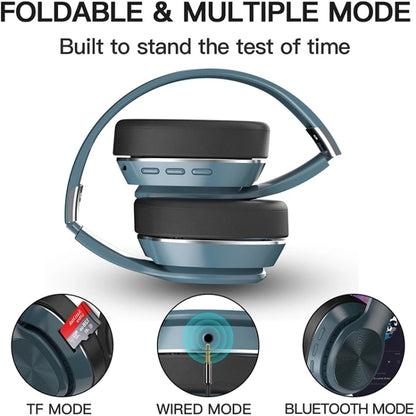 VJ320 Bluetooth 5.0 Head-mounted Foldable Wireless Headphones Support TF Card with Mic(Black) - Headset & Headphone by PMC Jewellery | Online Shopping South Africa | PMC Jewellery
