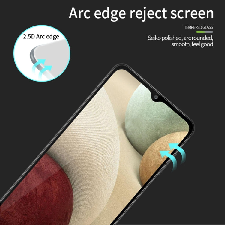 For Samsung Galaxy A12 PINWUYO 9H 2.5D Full Screen Tempered Glass Film(Black) - Galaxy Tempered Glass by PINWUYO | Online Shopping South Africa | PMC TechLife | Buy Now Pay Later Mobicred