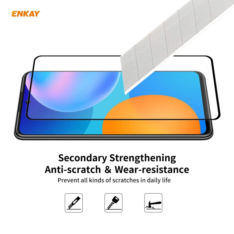 For Huawei P Smart 2021 10 PCS ENKAY Hat-Prince Full Glue 0.26mm 9H 2.5D Tempered Glass Full Coverage Film - Huawei Tempered Glass by PINWUYO | Online Shopping South Africa | PMC TechLife | Buy Now Pay Later Mobicred