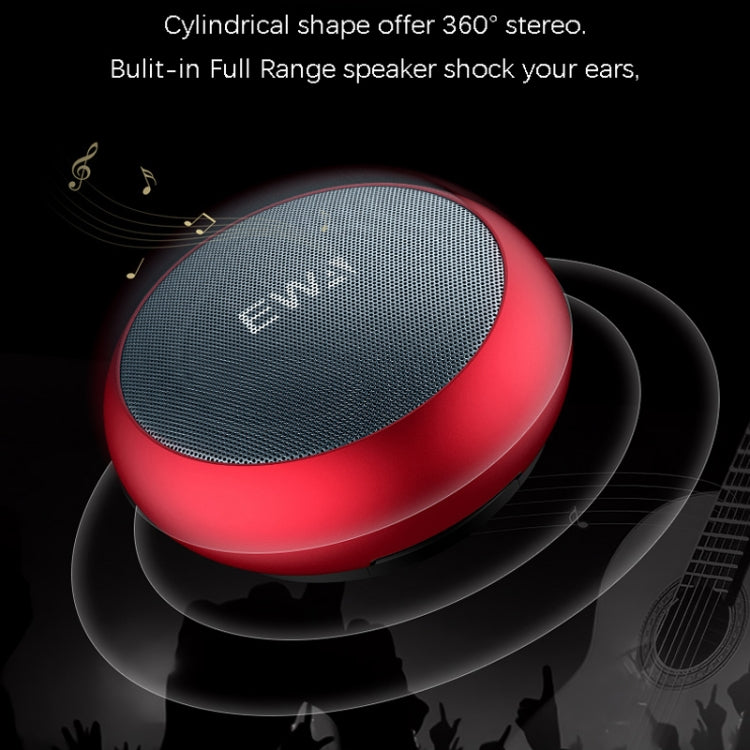 EWA A110 IPX5 Waterproof Portable Mini Metal Wireless Bluetooth Speaker Supports 3.5mm Audio & 32GB TF Card & Calls(Red) - Mini Speaker by EWA | Online Shopping South Africa | PMC Jewellery | Buy Now Pay Later Mobicred