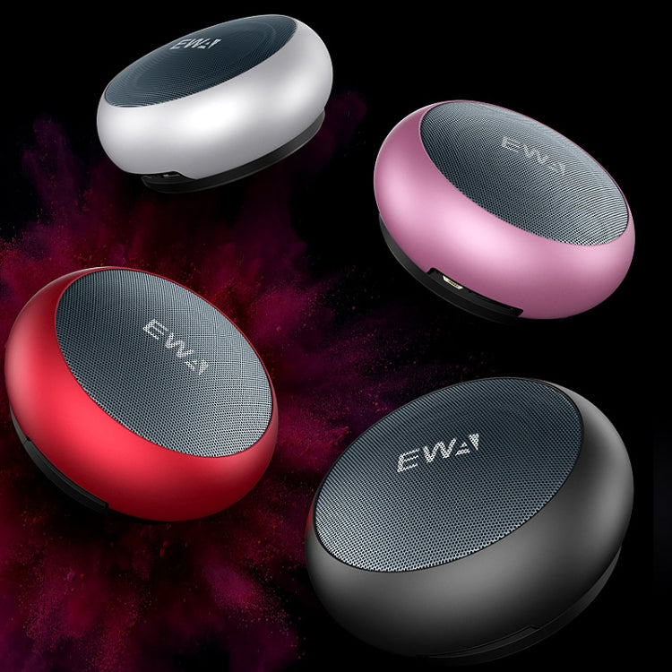 EWA A110 IPX5 Waterproof Portable Mini Metal Wireless Bluetooth Speaker Supports 3.5mm Audio & 32GB TF Card & Calls(Black) - Mini Speaker by EWA | Online Shopping South Africa | PMC Jewellery | Buy Now Pay Later Mobicred