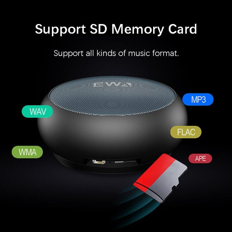 EWA A110 IPX5 Waterproof Portable Mini Metal Wireless Bluetooth Speaker Supports 3.5mm Audio & 32GB TF Card & Calls(Red) - Mini Speaker by EWA | Online Shopping South Africa | PMC TechLife | Buy Now Pay Later Mobicred