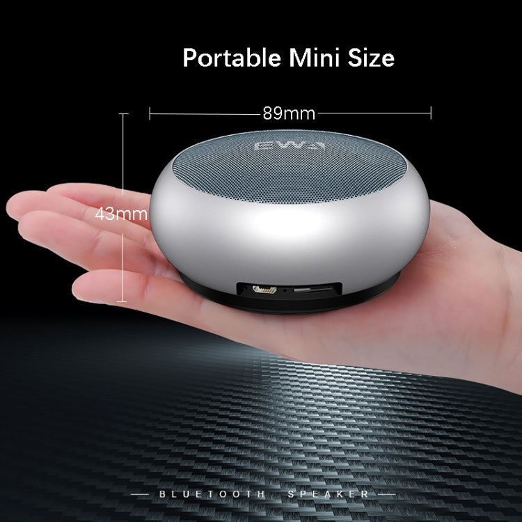 EWA A110 IPX5 Waterproof Portable Mini Metal Wireless Bluetooth Speaker Supports 3.5mm Audio & 32GB TF Card & Calls(Gold) - Mini Speaker by EWA | Online Shopping South Africa | PMC Jewellery