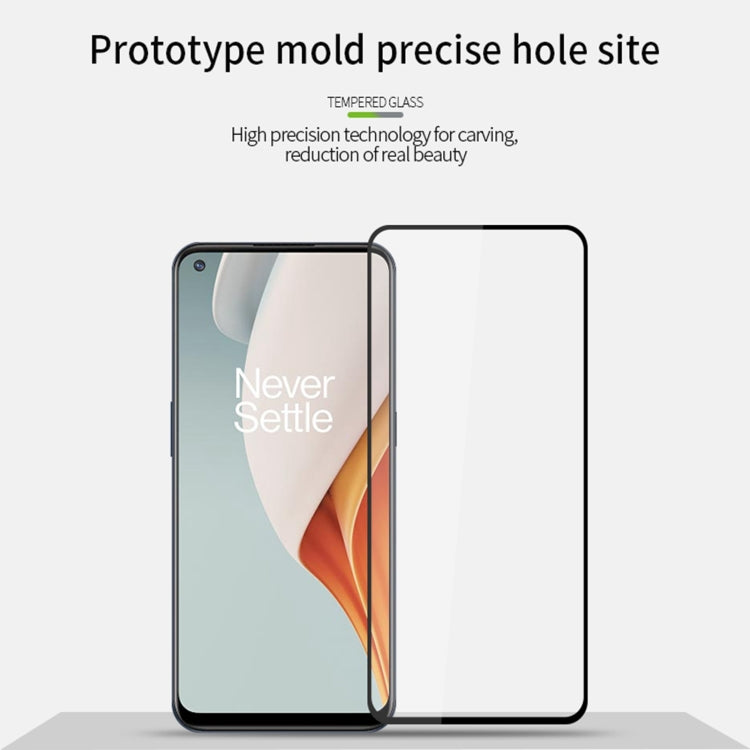 For OnePlus Nord N100 PINWUYO 9H 2.5D Full Screen Tempered Glass Film(Black) - OnePlus Tempered Glass by PINWUYO | Online Shopping South Africa | PMC TechLife | Buy Now Pay Later Mobicred