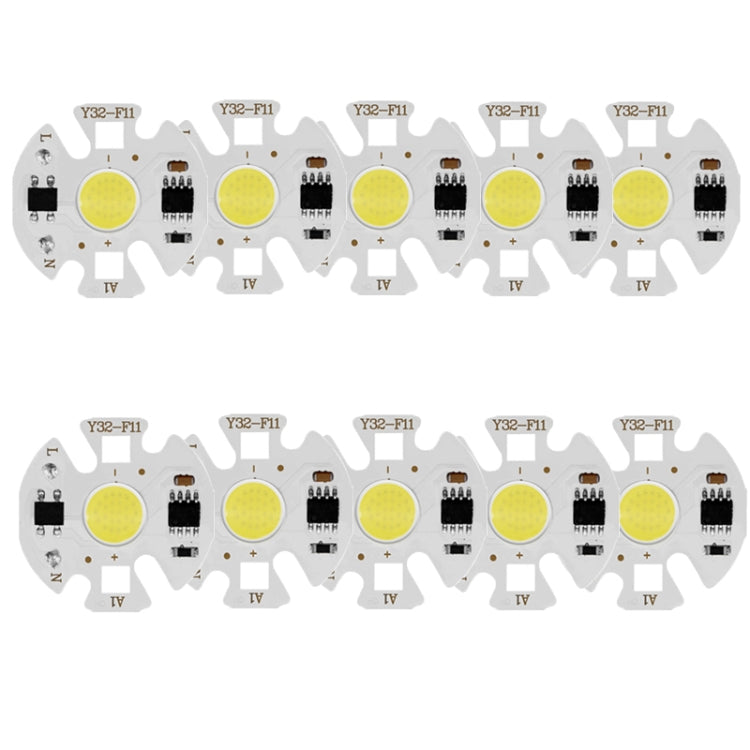 10 PCS COB LED Light Chip AC 220V LED Bulb Light Intelligent IC Driver Bulb Light DIY Spotlight Downlight Chip Outdoor Flood Light(5W���warm white���) - free shipping - PMC TechLife - Order now!