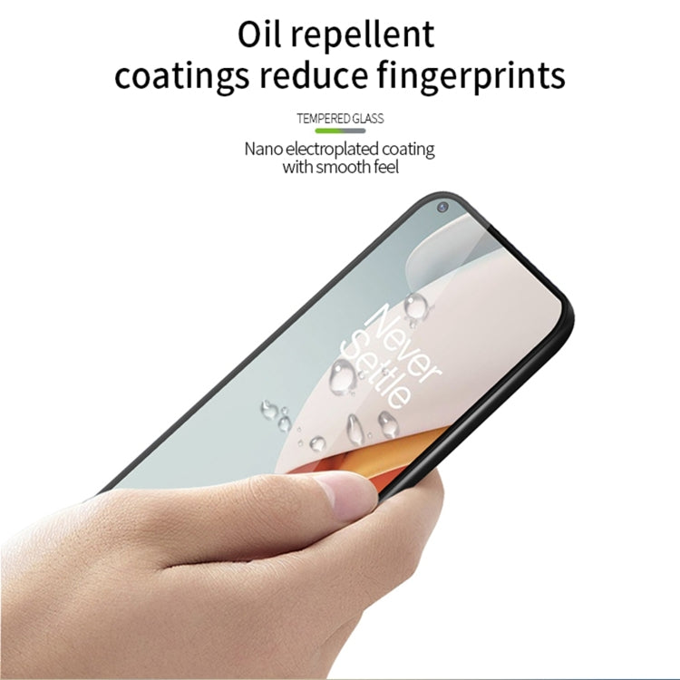 For OnePlus Nord N100 PINWUYO 9H 3D Curved Full Screen Explosion-proof Tempered Glass Film(Black) - OnePlus Tempered Glass by PINWUYO | Online Shopping South Africa | PMC TechLife | Buy Now Pay Later Mobicred
