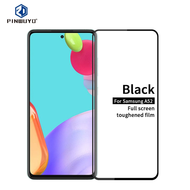 For Samsung Galaxy A52 5G / 4G PINWUYO 9H 2.5D Full Screen Tempered Glass Film(Black) - free shipping - PMC TechLife - Order now!