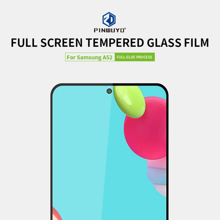 For Samsung Galaxy A52 5G / 4G PINWUYO 9H 2.5D Full Screen Tempered Glass Film(Black) - free shipping - PMC TechLife - Order now!