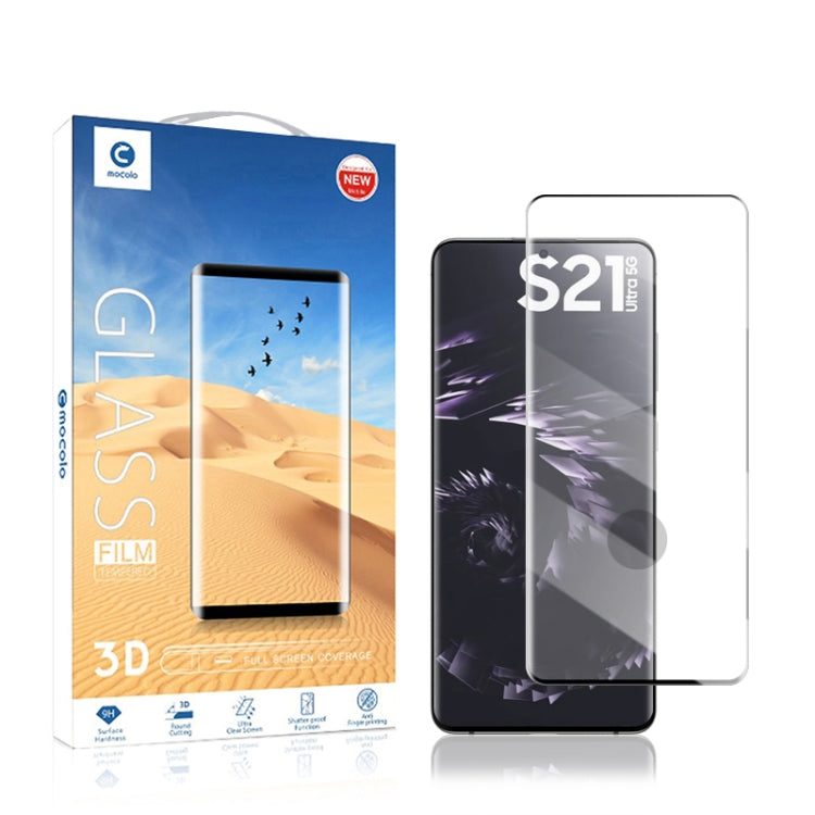 For Samsung Galaxy S21 Ultra/ S30 Ultra mocolo 0.33mm 9H 3D Curved Full Screen Tempered Glass Film, Fingerprint Unlock Support - free shipping - PMC TechLife - Order now!