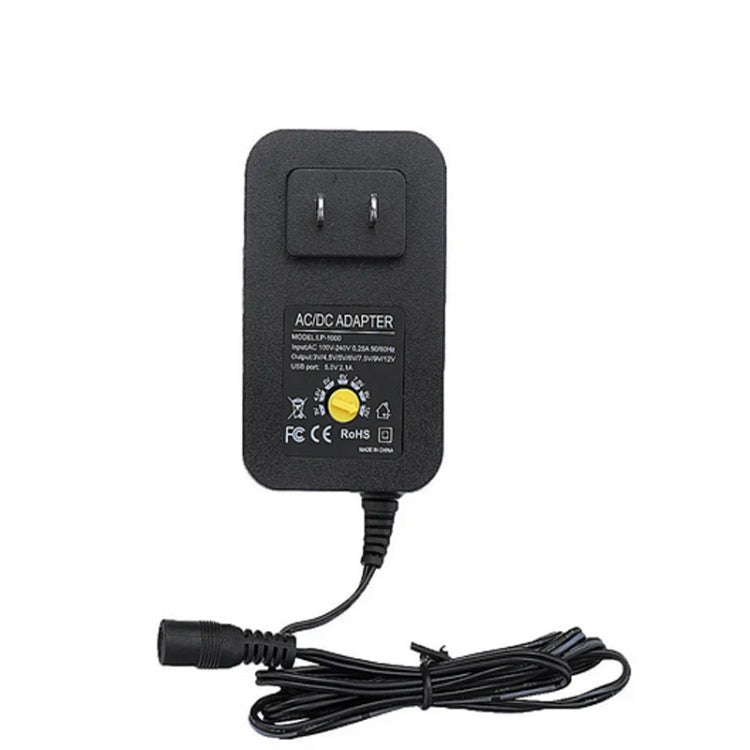 3V 4.5V 5V 6V 7.5V 9V 12V 2A 2.5A AC DC Adapter Adjustable Power Adapter Universal Charger Power Supply 30W(EU Plug) - Power Supplies by PMC TechLife | Online Shopping South Africa | PMC TechLife