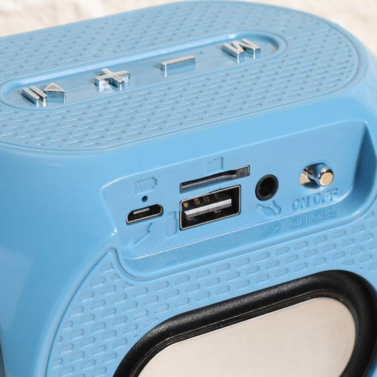 T&G TG196 TWS Subwoofer Bluetooth Speaker With Braided Cord, Support USB/AUX/TF Card/FM(Blue) - Mini Speaker by T&G | Online Shopping South Africa | PMC Jewellery