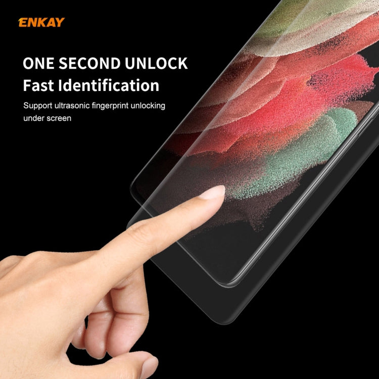 5 PCS For Samsung Galaxy S21 Ultra 5G ENKAY Hat-Prince 3D Full Screen PET Curved Hot Bending HD Screen Protector Soft Film(Transparent) - free shipping - PMC TechLife - Order now!
