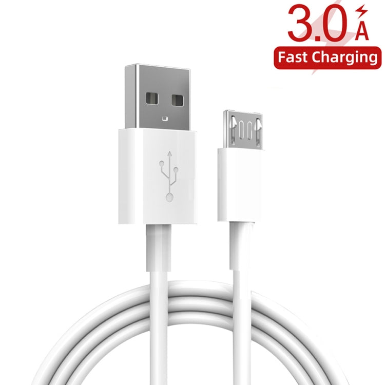 YSY-310QC18W QC3.0 Dual Port USB Car Charger + 3A USB to Micro USB Data Cable, Cable Length: 1m(Black) - Car Charger by PMC TechLife | Online Shopping South Africa | PMC TechLife