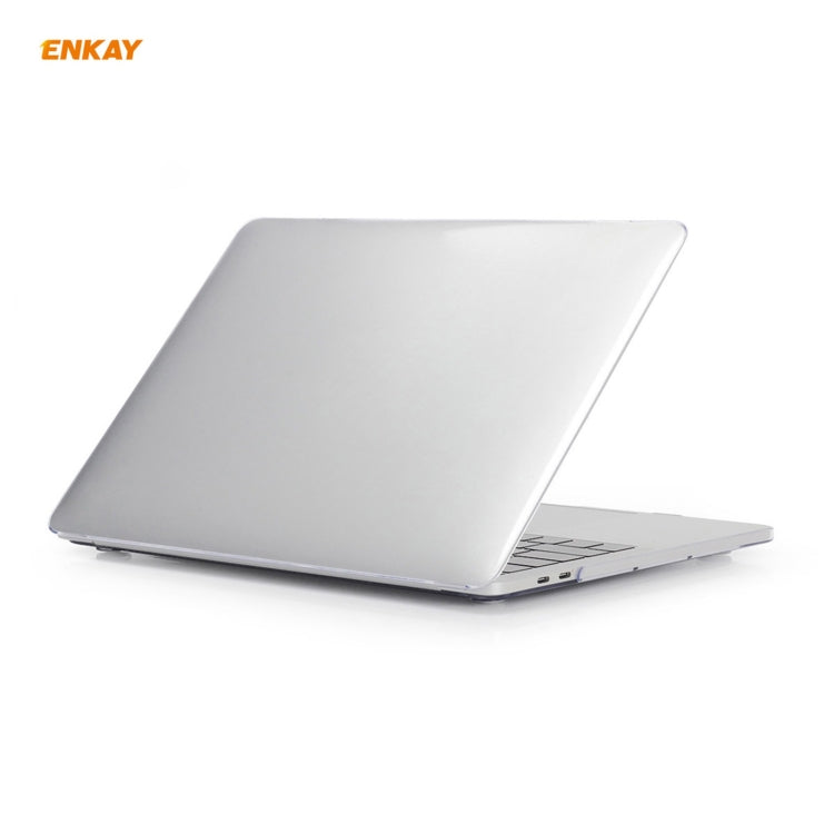 ENKAY 3 in 1 Crystal Laptop Protective Case + EU Version TPU Keyboard Film + Anti-dust Plugs Set for MacBook Pro 13.3 inch A2251 & A2289 & A2338 (with Touch Bar)(Transparent) - MacBook Pro Cases by ENKAY | Online Shopping South Africa | PMC TechLife | Buy Now Pay Later Mobicred